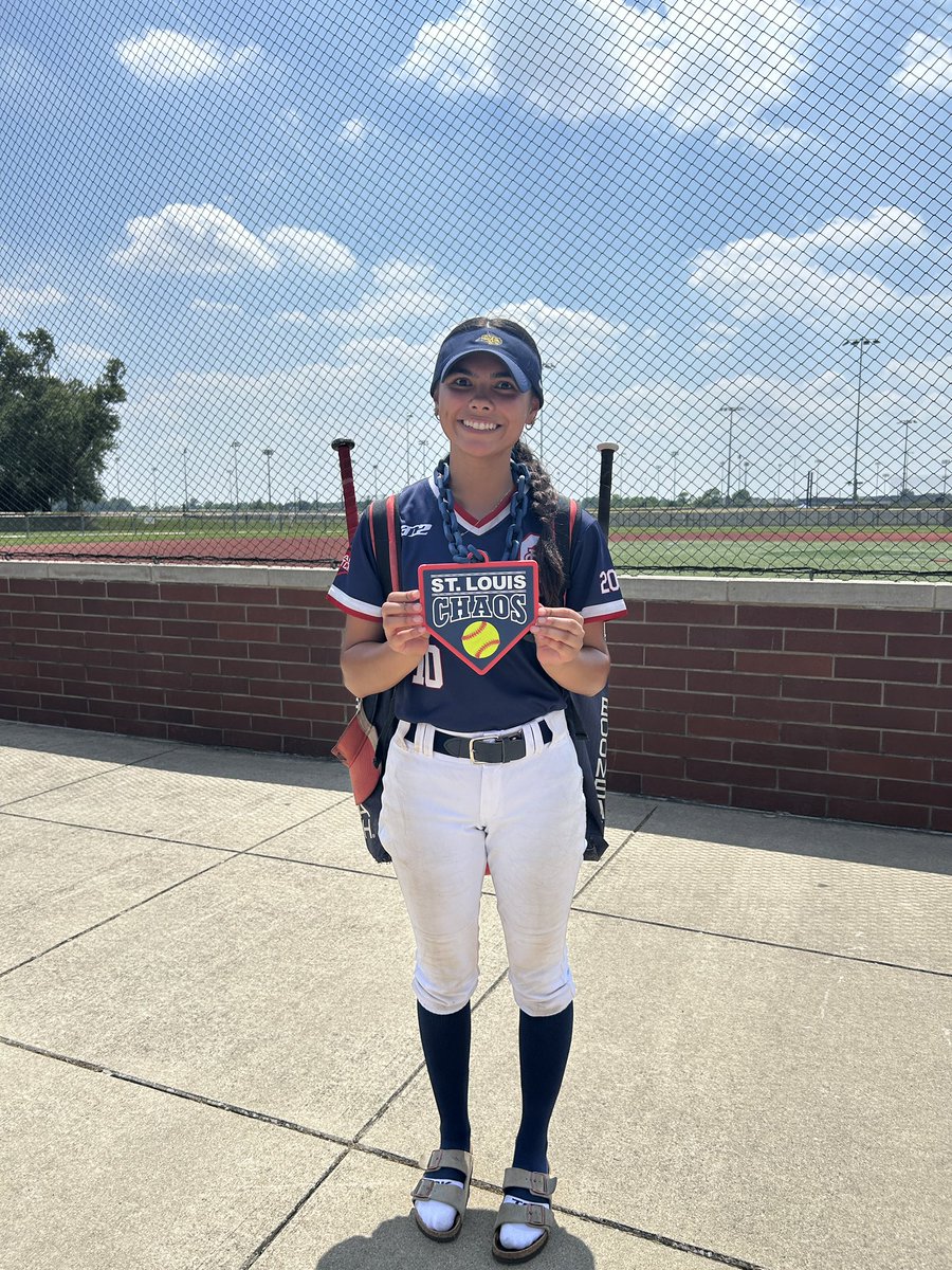 St. Louis Chaos 18U-Gentile (@stlchaos18u) on Twitter photo Unfortunately our second game of the day was a 0-3 loss. MVP of the game is pitcher, <a href="/addison_penn/">Addison Penn āAPā</a> allowing no earned runs. Next game is Thursday at 11:15 am. If you can't be there in person catch us on GC at "St Louis Chaos Gentile 18u" for live video stream and game stats. Unfortunately our second game of the day was a 0-3 loss. MVP of the game is pitcher, <a href="/addison_penn/">Addison Penn āAPā</a> allowing no earned runs. Next game is Thursday at 11:15 am. If you can't be there in person catch us on GC at "St Louis Chaos Gentile 18u" for live video stream and game stats.