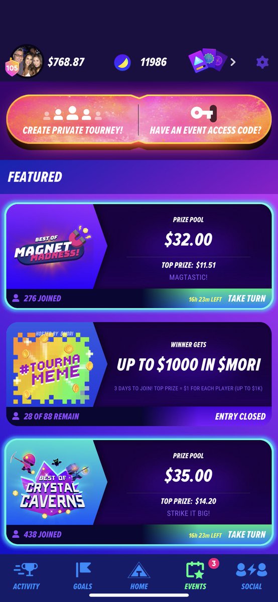 Brian Marchiano (@dls151) on Twitter photo Pro tip always check out the events lobby on <a href="/tallyup/">TallyUP! | Tournament for billions.</a> there always is a free tournament to join Pro tip always check out the events lobby on <a href="/tallyup/">TallyUP! | Tournament for billions.</a> there always is a free tournament to join