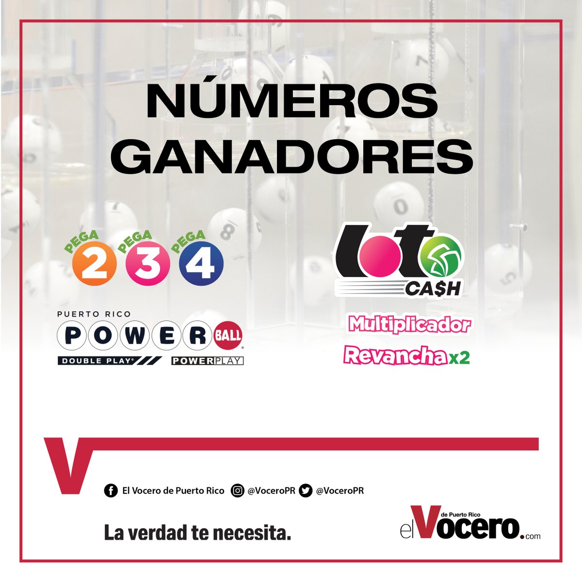 VoceroPR's tweet image. Conoce los números ganadores de pega 2, 3 y 4, hoy, miércoles, 23 de julio de 2025 | Accede aquí: ow.ly/zR8C50UtPe1