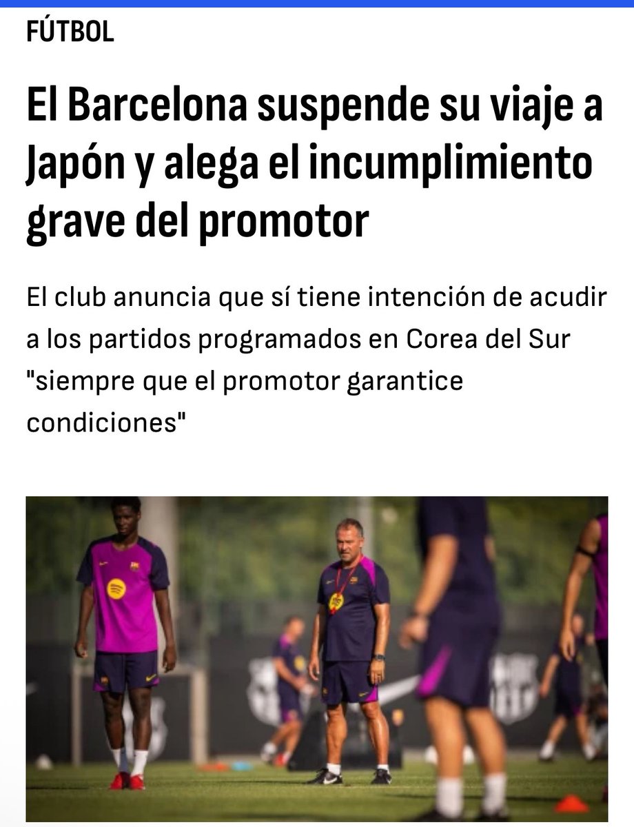 Tercer gatillazo en 20 días.
Nico, Camp Nou y Japón.
Un circo.