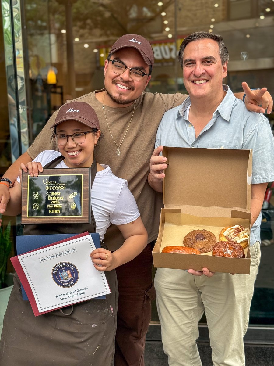 SenGianaris's tweet image. Congrats to Sunnyside's Kora Bakery on being named the best bakery in Queens by @QueensChamber! As a Kora customer I can confirm firsthand that the recognition is well deserved