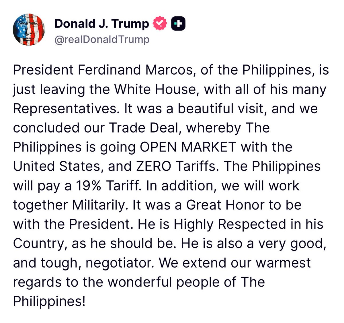 Ferdinand Marcos died in 1989. 
What TF is he even talking about?!
