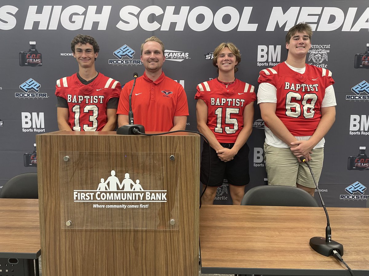 C.O.E Films (@crunkdoutent) on Twitter photo Head Coach Riley Perkins and the Baptist Prep Eagles at the Big Miller Media Days hosted at First Community Bank <a href="/FCBANK1997/">First Community Bank</a> Head Coach Riley Perkins and the Baptist Prep Eagles at the Big Miller Media Days hosted at First Community Bank <a href="/FCBANK1997/">First Community Bank</a>