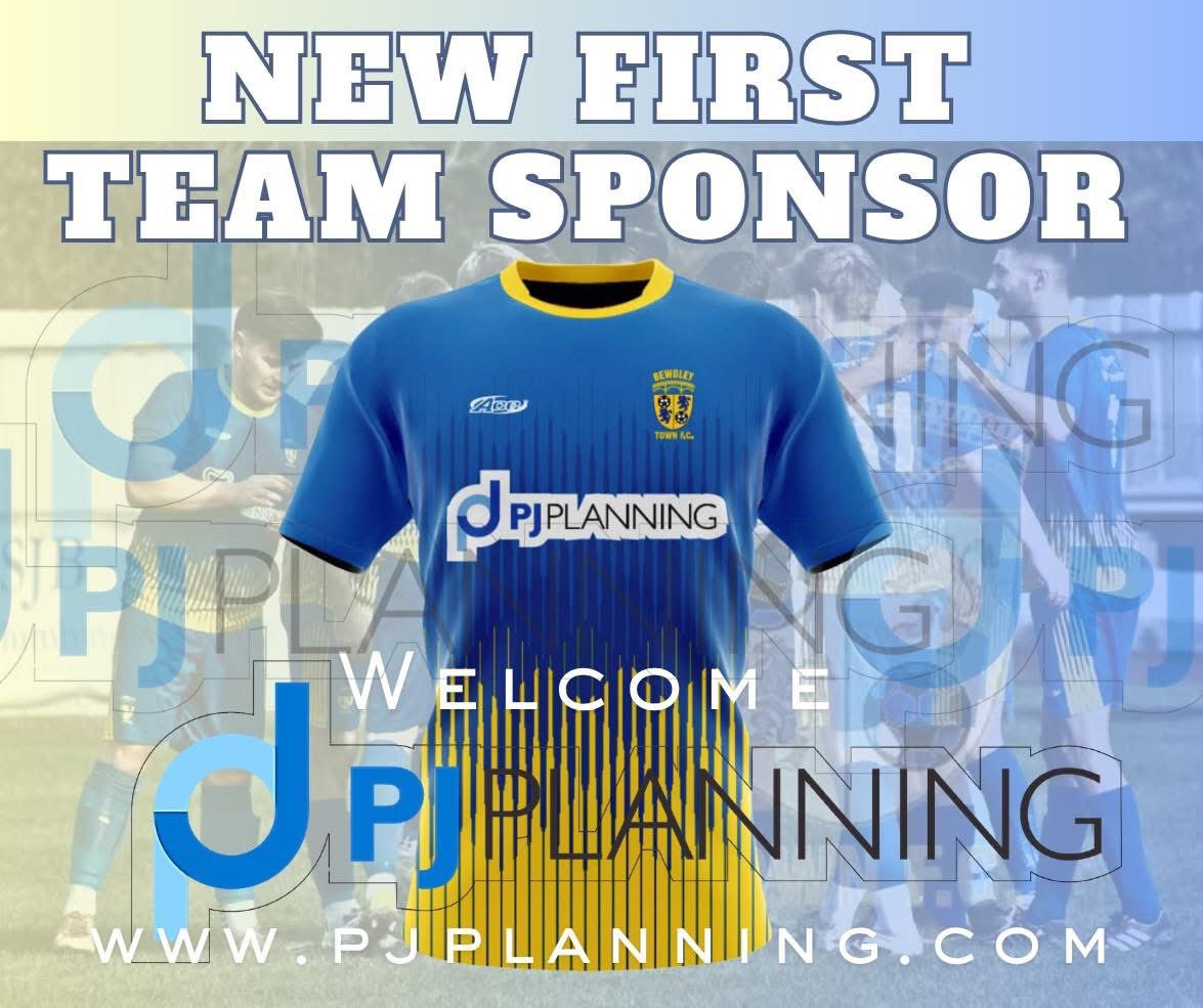 NEW FIRST TEAM SPONSOR ANNOUNCEMENT Bewdley Town FC are delighted to announce that PJ Planning will be the new first team sponsor after agreeing a two year deal to back the Riversiders. 
pjplanning.com