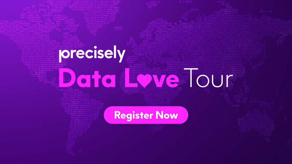 Precisely (@preciselydata) on Twitter photo 🚐 The #DataLoveTour is hitting the road! Join data leaders & innovators for exclusive in-person events. Get insights, network, and learn to turn trusted data into AI-ready results.
📅 Tour dates & registration: okt.to/PUeSqE
 #DataIntegrity #DataLoveTour 🚐 The #DataLoveTour is hitting the road! Join data leaders & innovators for exclusive in-person events. Get insights, network, and learn to turn trusted data into AI-ready results.
📅 Tour dates & registration: okt.to/PUeSqE
 #DataIntegrity #DataLoveTour