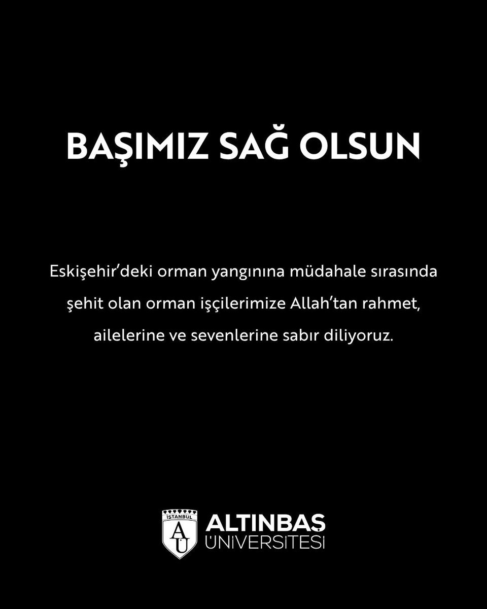Eskişehir’deki orman yangınına müdahale sırasında şehit olan orman işçilerimize Allah’tan rahmet, ailelerine ve sevenlerine sabır diliyoruz.