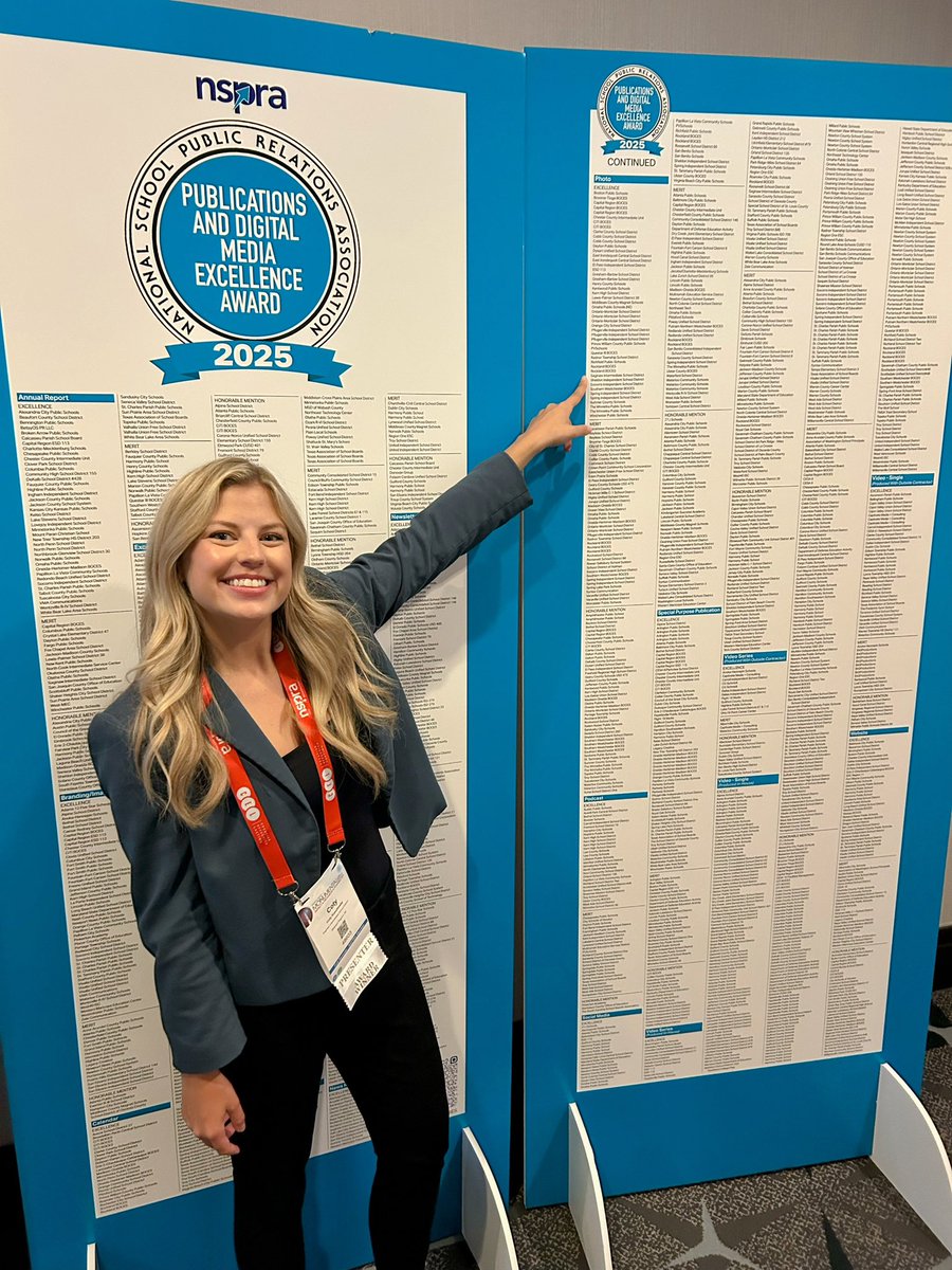 JeffreyJCollier's tweet image. Huge thanks to Chief of Staff Coty Kuschinsky for representing #SaginawISD on the national stage while presenting Orange is the New Gold (winning staff recognition strategies) and picking up six National Publications and Digital Media Excellence Awards! 🧡🏆 #OurStory #Leadership