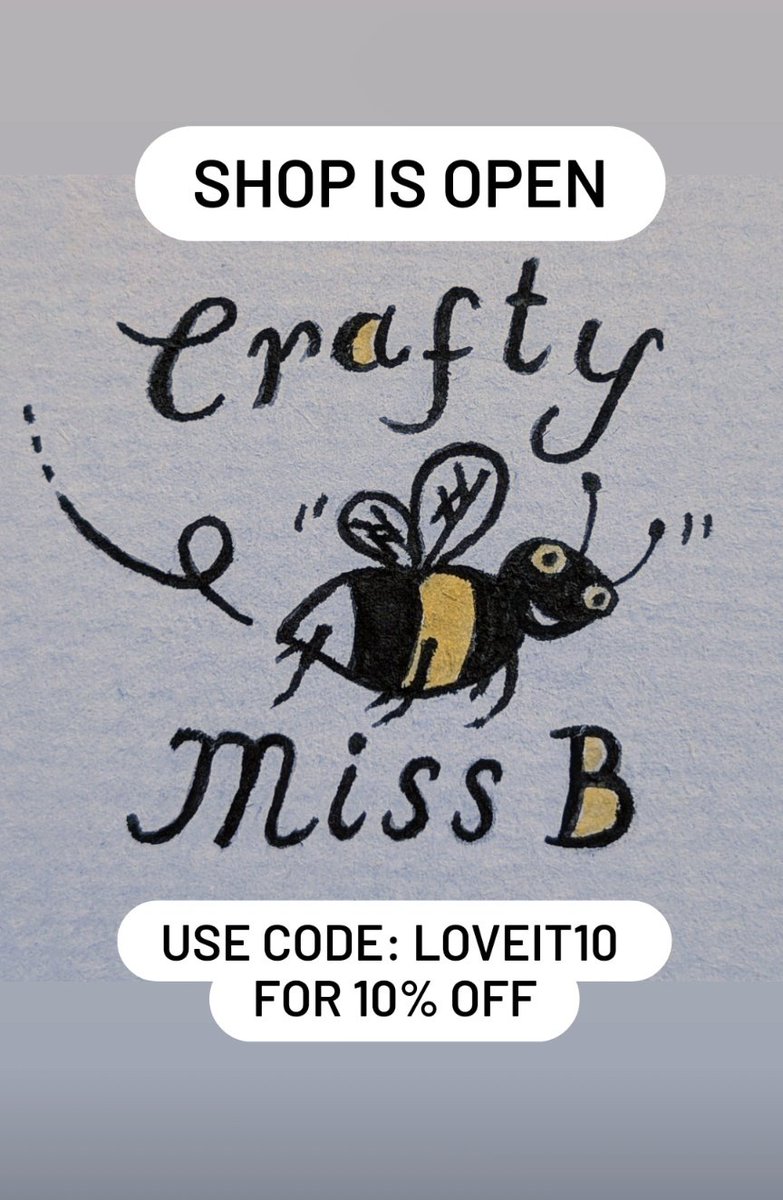 CraftyMissB's tweet image. #ShopIndie #UKCraftersHour
My shop is open again after a short break away, please add the discount code for 10% off.
craftymissbcrafts.etsy.com #HandmadeHour