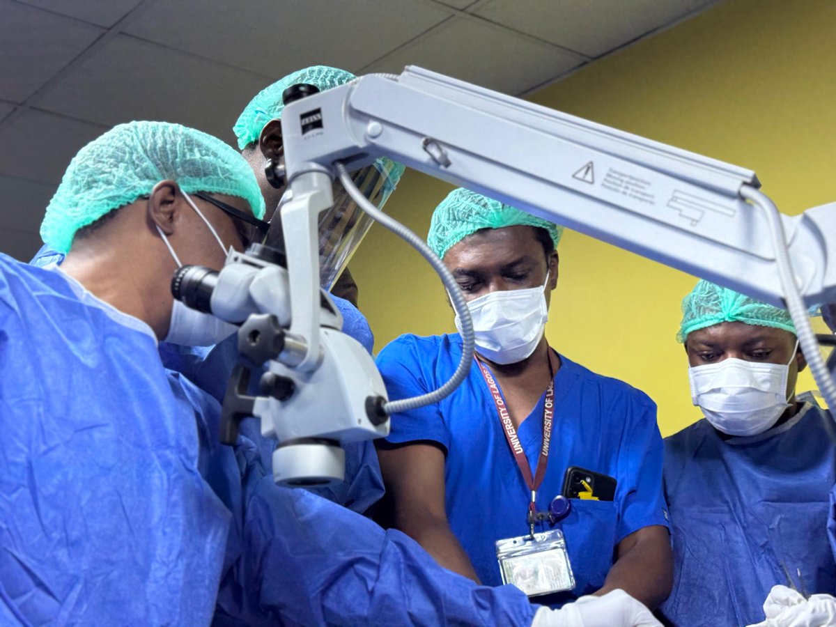 JNCILtd's tweet photo. Lagos Neurosurgery Course 2025: Advancing skills in microneurosurgery.
#teamJNCI #LagosNeurosurgeryCourse2025 #Microneurosurgery #NeurosurgeryTraining #Zeiss #MedicalEducation #PrecisionMedicine https://t.co/bS8QObmvXW