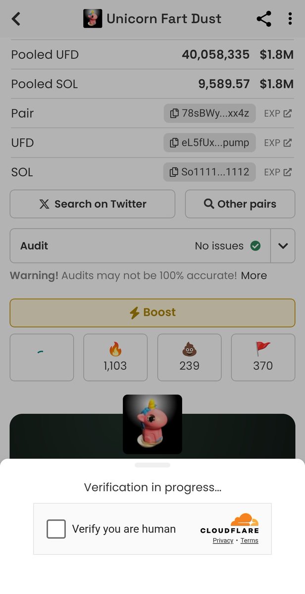 ChrisCas5's tweet photo. While the market bleeds, and people get scared. $ufd goes harder, raids harder, accumulates more beans. We aint no ordinary community and in time everyone will see, the utility of this meme is the dev, sponsers and the community 🦄💨✨️ https://t.co/cQlkBWmj7m
