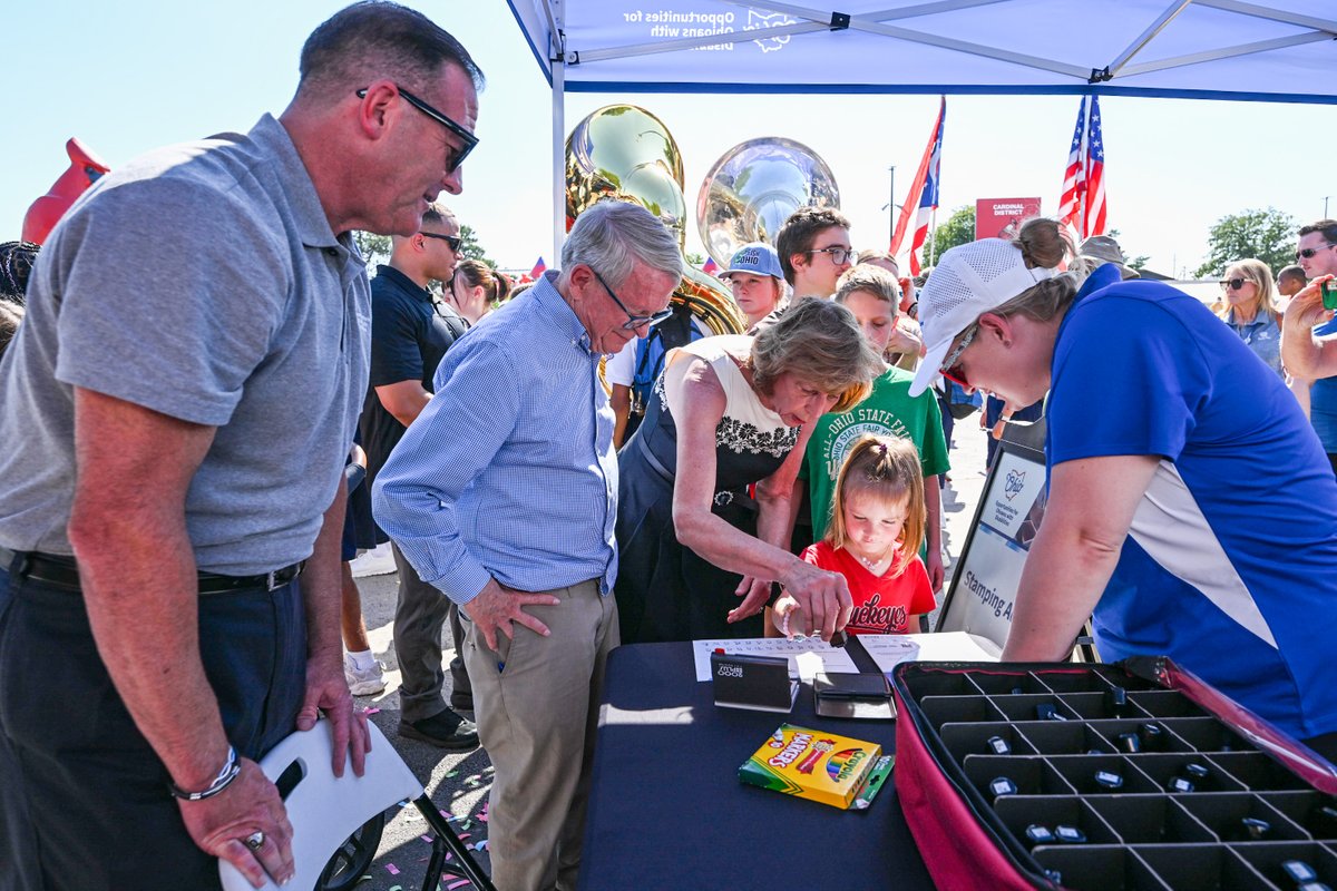 Governor Mike DeWine (@govmikedewine) on Twitter photo The 170th <a href="/OhioStateFair/">Ohio State Fair</a> is going on now! Fran and I are especially proud to unveil the brand-new, state-of-the-art entry gate, a symbol of the exciting improvements happening at the fairgrounds! Plan your visit at ohiostatefair.com. The 170th <a href="/OhioStateFair/">Ohio State Fair</a> is going on now! Fran and I are especially proud to unveil the brand-new, state-of-the-art entry gate, a symbol of the exciting improvements happening at the fairgrounds! Plan your visit at ohiostatefair.com.