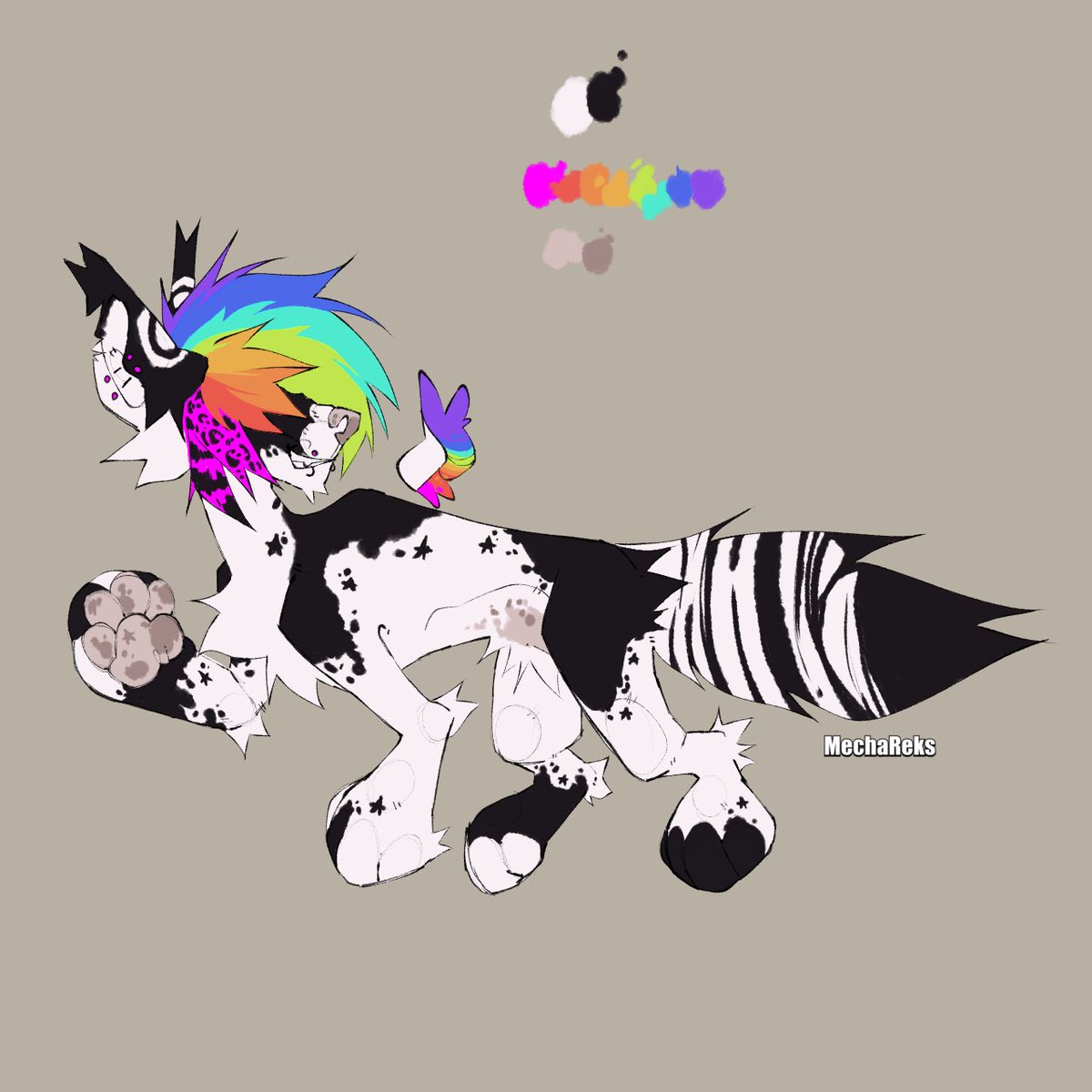 Say hello to my new oc, still don’t know how to name them :3 @/ mechareks on insta, thanks so much!!! uwu