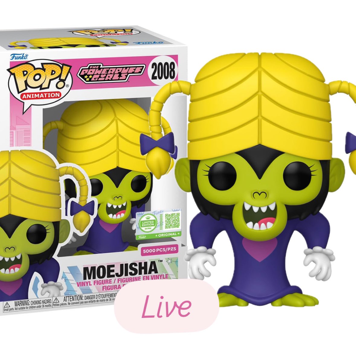 FunkoPOPsNews's tweet image. Now live! Amazon exclusive Moejisha Funko POP! LE 5,000 ~ head to the link below now! Seems there’s no order limit ~
Linky ~ fnkpp.com/AmMoe
#Ad #Moejisha #MojoJojo #PowerpuffGirls #FPN #FunkoPOPNews #Funko #FunkoPOP