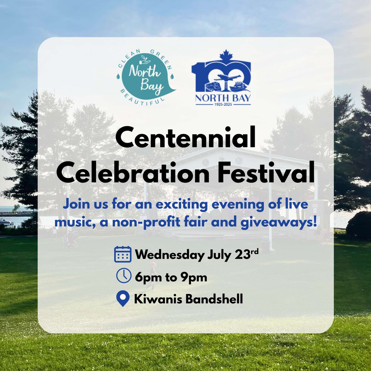 We’re excited to celebrate at North Bay’s Centennial Festival tonight at the Kiwanis Bandshell from 6–9 p.m.! Come enjoy music, community, and local giveaways, including a little something from us💮 See you there!