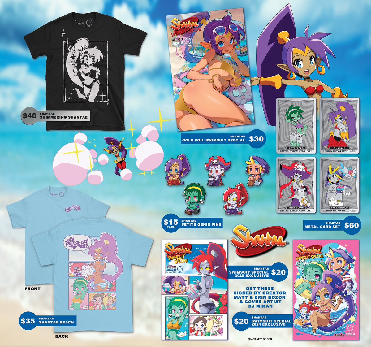Matt Bozon (@mrbozon) on Twitter photo It’s time for #SDCC2025! Here’s the full list of #Shantae merch, available at <a href="/UdonEnt/">UDON Entertainment</a> Booth #100! Signing times & details will be posted here: <a href="/Erinbozon/">Erin Bozon</a> <a href="/BrinBozon/">Brin ブリン</a> <a href="/djmikan1/">mikan- Etsy shop:DJMIKAN/ SDCC and EVO</a> <a href="/PeteFighter/">Pete</a> store.udonentertainment.com/pages/udon-sdc… It’s time for #SDCC2025! Here’s the full list of #Shantae merch, available at <a href="/UdonEnt/">UDON Entertainment</a> Booth #100! Signing times & details will be posted here: <a href="/Erinbozon/">Erin Bozon</a> <a href="/BrinBozon/">Brin ブリン</a> <a href="/djmikan1/">mikan- Etsy shop:DJMIKAN/ SDCC and EVO</a> <a href="/PeteFighter/">Pete</a> store.udonentertainment.com/pages/udon-sdc…