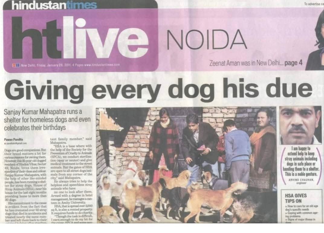 Standing Strong for the Voiceless – My Journey in Animal Welfare
By Sanjay Mohapatra

After years of feeding and caring for community animals, I’ve walked a road filled with emotional highs and heartbreaking lows. This journey has not only been physically demanding but