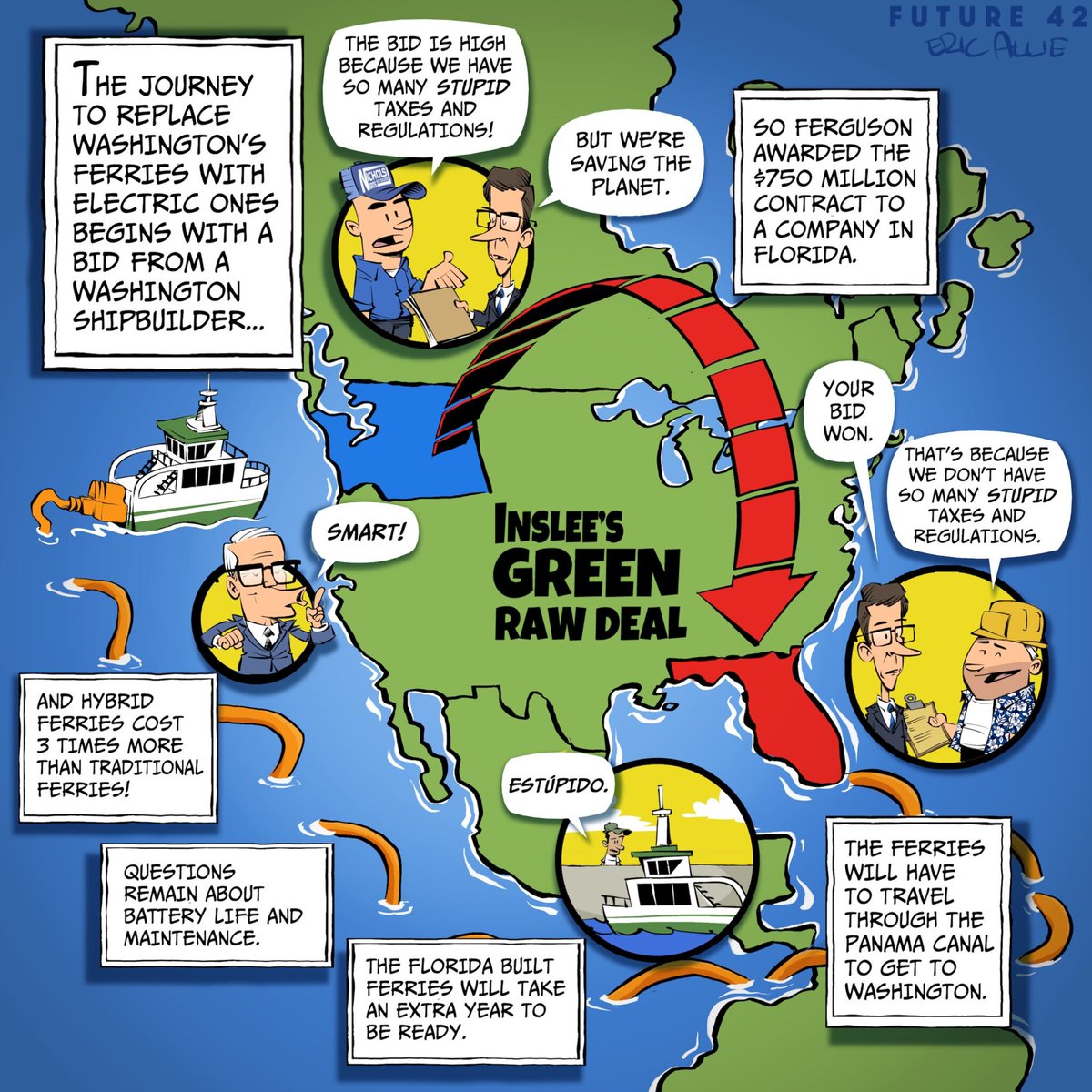 WA's ferry fiasco is self made, but the solution will be coming from the Gulf of America.