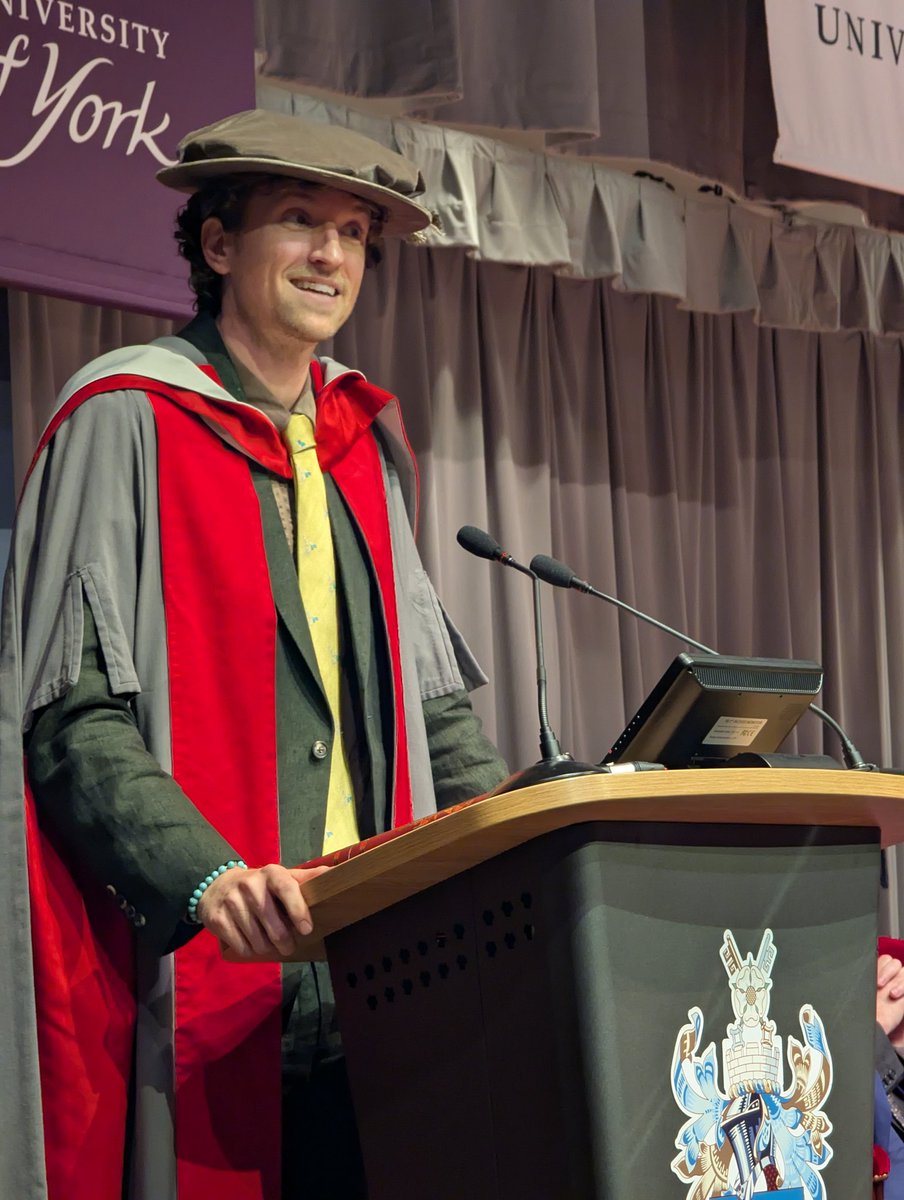 AlistairBoxall's tweet image. I had a lovely afternoon at the University graduation ceremony today watching @AleBou4 being awarded a well-deserved PhD for her research into the environmental risks of pharmaceuticals. BBC Radio 1&apos;s @gregjames received an honorary doctorate and gave an excellent speech.