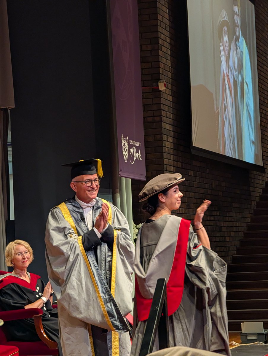 AlistairBoxall's tweet image. I had a lovely afternoon at the University graduation ceremony today watching @AleBou4 being awarded a well-deserved PhD for her research into the environmental risks of pharmaceuticals. BBC Radio 1&apos;s @gregjames received an honorary doctorate and gave an excellent speech.