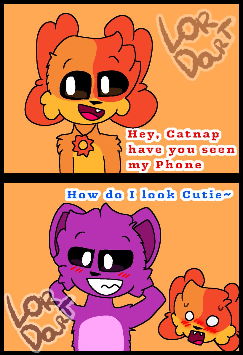 ArtLordart2's tweet image. Small comic // Without Necklaces
Catnap decided to test out dogday theory :3
#SmilingCrittersAU #SmilingCritters #Dogday #dogdayxcatnap #catnap #Catnapxdogday #daynap