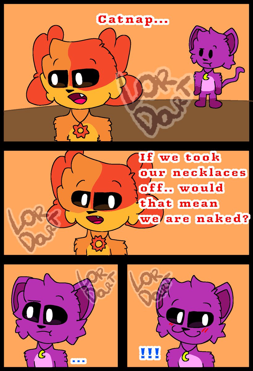 ArtLordart2's tweet image. Small comic // Without Necklaces
Catnap decided to test out dogday theory :3
#SmilingCrittersAU #SmilingCritters #Dogday #dogdayxcatnap #catnap #Catnapxdogday #daynap