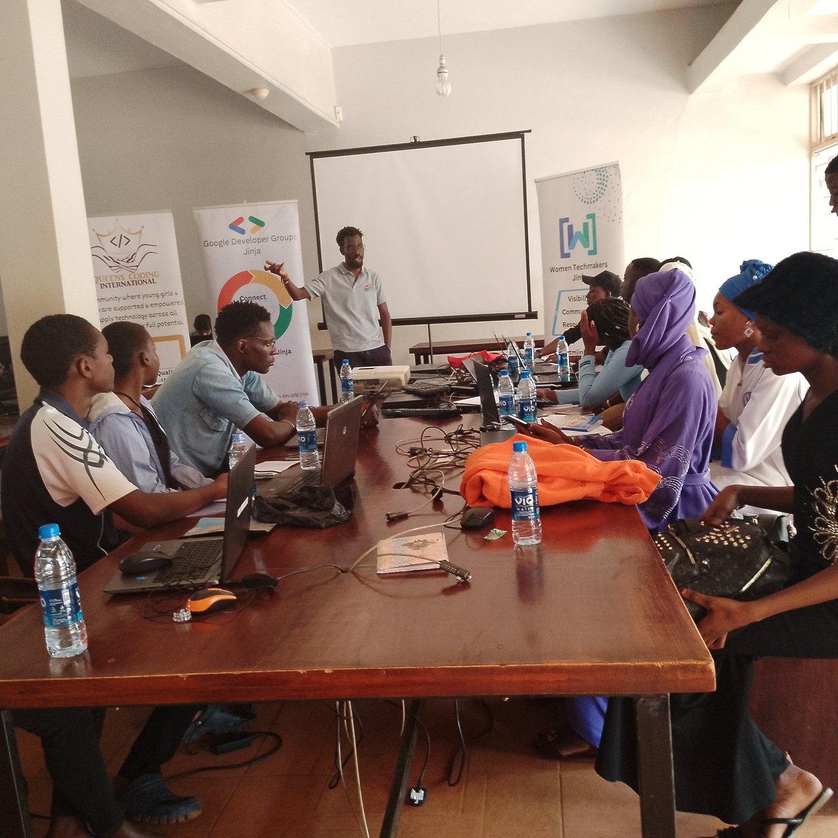 We just wrapped up a hands-on #BuildWithAI Jinja session.
Where we helped attendees set up a cloud account, explored Google AI Studio and did a #codelab: Intro to Gemini Pro 2.5.
Exciting energy, curious minds, the future is being built! 🚀
#Gemini #BuildwithAIJinja <a href="/GDGJinja/">GDG Jinja</a>
