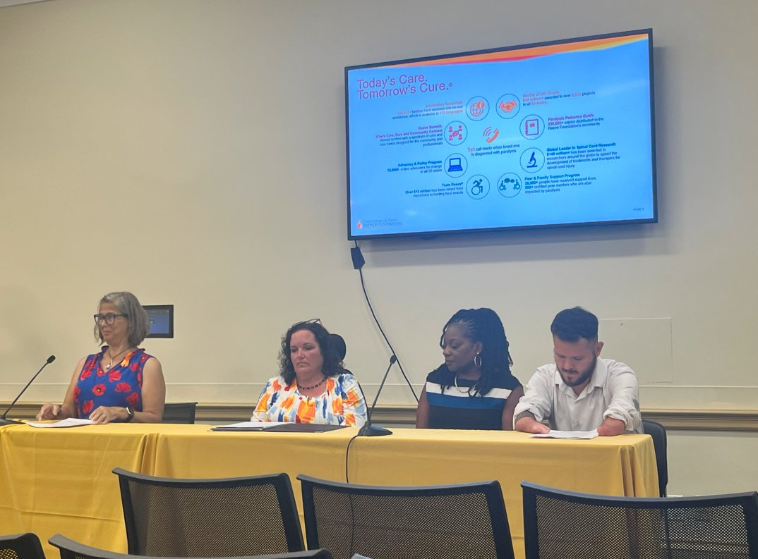 AmputeesUSA's tweet image. On Monday, Amputee Coalition advocates Nicky Halberstam, Karon Bullock, and Board Chair William Passig Perno spoke about the impact of the National Limb Loss Resource Center at a Congressional Briefing with the @ReeveFoundation. We're grateful to everyone who shared their voice.