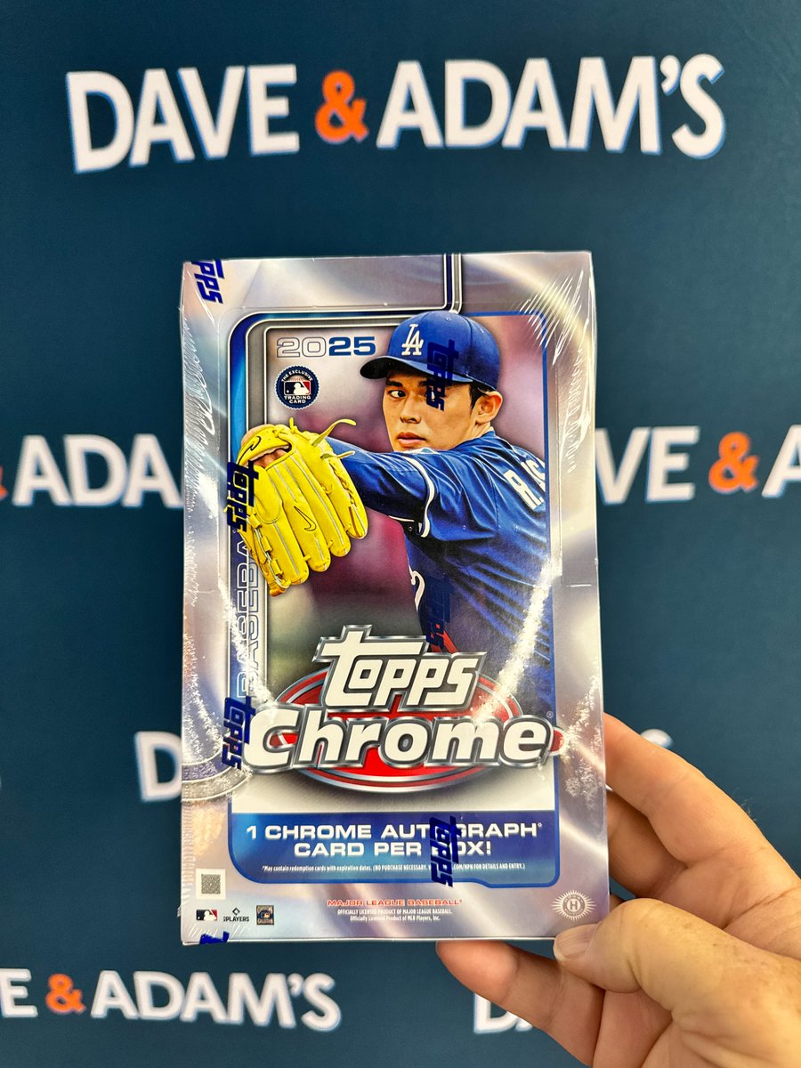 DACWBuffalo's tweet image. 2025 TOPPS CHROME BASEBALL IS HERE 🙌

Shop these boxes in store TODAY! We are open until 7 p.m. at 8075 Sheridan Dr. in Amherst 🛒

#toppsbaseball #toppschrome #daveandadamscardworld #mlb #baseballtradingcards #mlbrookies #jacobwilson #dylancrews #jameswood @Topps