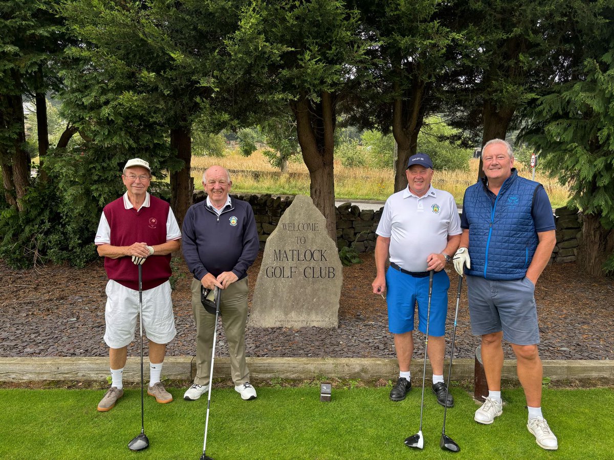 We were delighted to host the Derbyshire Past Captains today at Matlock Golf Club ⛳️

The weather stayed kind throughout the day and all players had a fantastic time!

We hope to see you again next season 👍