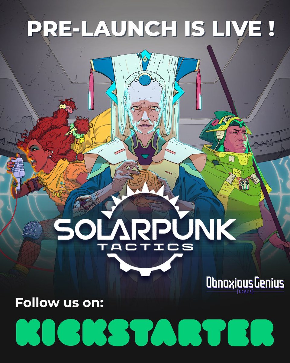 OBNOXGAMES's tweet photo. 🚨 Our Kickstarter Pre-Launch page is live! 🚨
Solarpunk Tactics is a skill-based, turn-based strategy card game about time, tactics &amp; belief.
100% hand-drawn art — no AI.
Help us secure our artist &amp; bring it to life!
🔗 https://t.co/lloE0i8VOp
#indiedev #Kickstarter #solarpunk https://t.co/w9m2KJnUgw