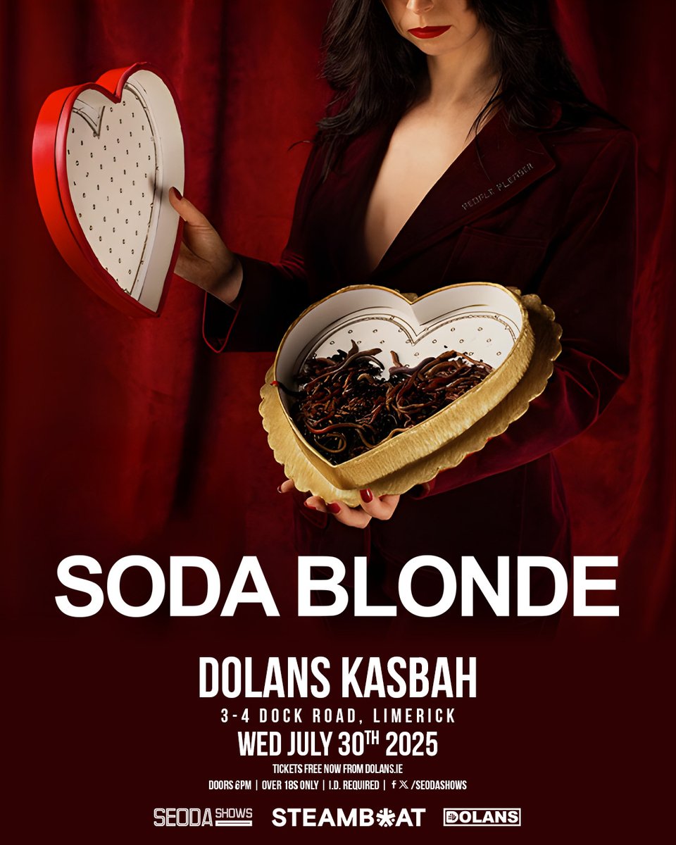 seodashows's tweet image. *** NEW FREE SHOW - Limited tickets!!!! ***
@seodashows & #SteamboatRecords proudly present
@sodablonde
People Pleaser - Live Acoustic Out-Store
Dolans KASBAH
Wed July 30th 2025
doors 6PM
Ticketed Event! Get your/s HERE NOW: dolans.yapsody.com/event/index/85…
#PeoplePlease
💚💚💚