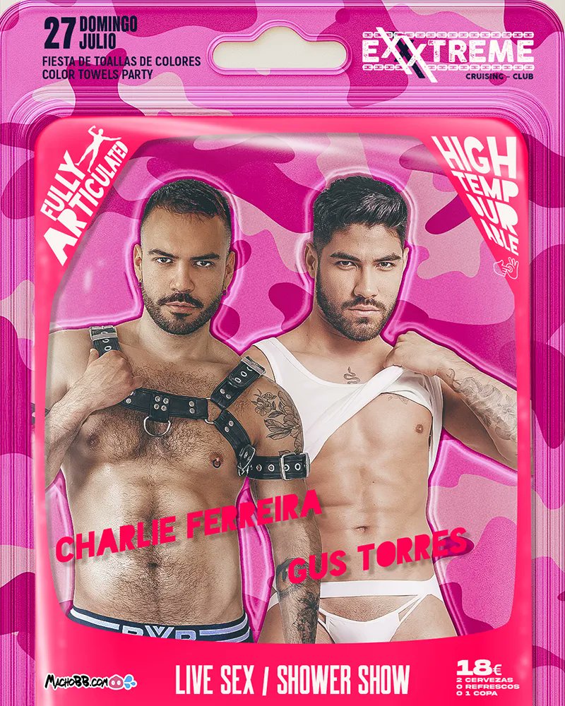 The Notorious R.O.D. Roderator To The Stars (@frankforealz) on Twitter photo The Color Towels Party on July 27th at <a href="/Exxxtremecruis1/">Exxxtreme cruising club (+18)</a> is going to be fully articulated, high temperature for international superstars <a href="/toyboycharliex/">Charlie Ferreira</a> and <a href="/GustorresXx/">GustorresX</a>
Don't miss out on their live sex/shower show that's a guaranteed scorcher! The Color Towels Party on July 27th at <a href="/Exxxtremecruis1/">Exxxtreme cruising club (+18)</a> is going to be fully articulated, high temperature for international superstars <a href="/toyboycharliex/">Charlie Ferreira</a> and <a href="/GustorresXx/">GustorresX</a>
Don't miss out on their live sex/shower show that's a guaranteed scorcher!