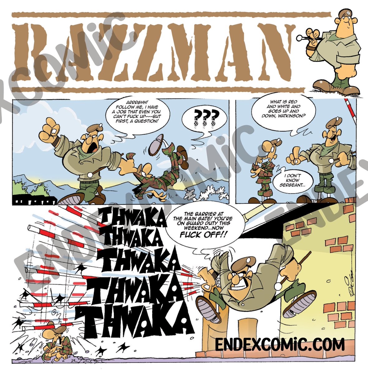 CliveWardauthor's tweet photo. #endexcomic #Veterans #razzman #sergeantmajor #endex https://t.co/12BSiFJcdZ https://t.co/vw8iJG8mlS