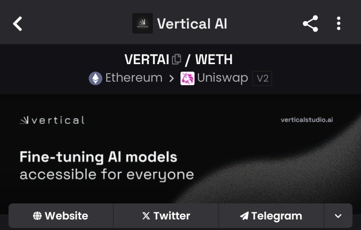 cryptoraiyan's tweet image. $VERTAI has been around for 8 months now — and it's aging like fine wine 🍷
Quietly building with a dedicated community and solid fundamentals.
Not every gem needs hype — some just need time. Watching this one closely 👀