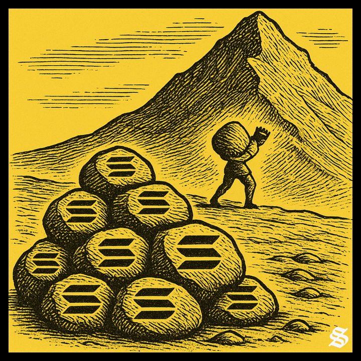 solflare's tweet image. One who moves mountains
begins by carrying away small stones.