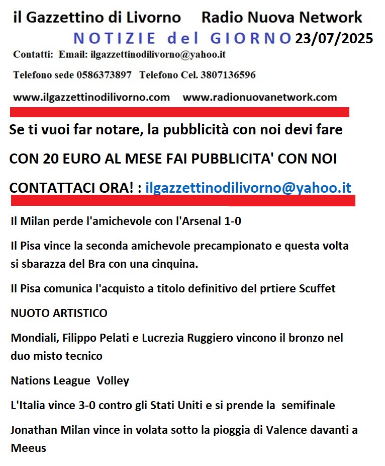 gazzettino livorno (@gazzettinol) on Twitter photo 