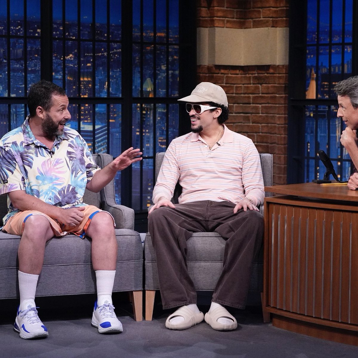 JillianChili's tweet image. The Happy Gilmore 2 press tour is actually one of the most purest things I’ve ever seen