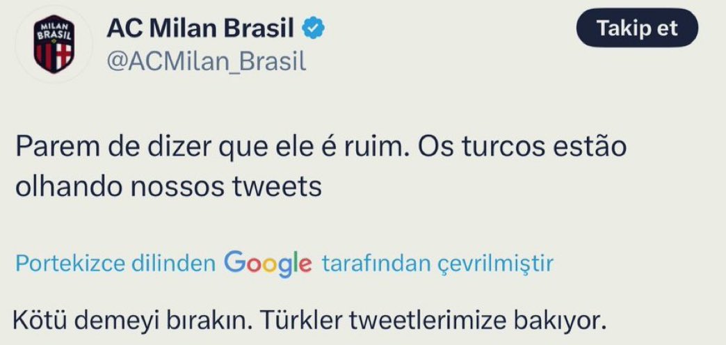 UltrasTurkish's tweet image. Bir Milan taraftarının, Emerson hakkındaki tweeti. 

&quot;Kötü demeyi bırakın, Türkler tweetlerimize bakıyor.&quot;