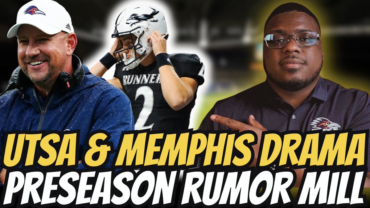 Darrien_UTSA's tweet image. The live chat returns at 6pm today! The topics are:
- Breaking down all the UTSA & Memphis "beef" that's played out over the last 2 weeks
- Current UTSA DL Daemian Wimberly will be stopping by to chat
- Rumor mill updates
- And I'll answer all of your questions/comments