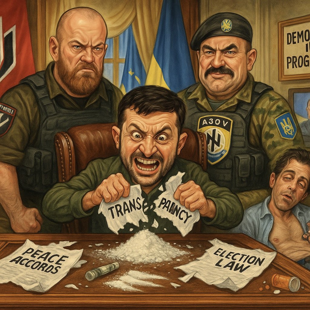 DrYanagita's tweet image. So Zelenskyy is purging Ukraine’s anti‑corruption watchdogs, raiding offices, arresting officials, and folding these independent bodies—NABU and SAPO—under the prosecutor‐general’s control. He justifies it as a fight against “Russian influence,” yet he offers zero proof, calling…