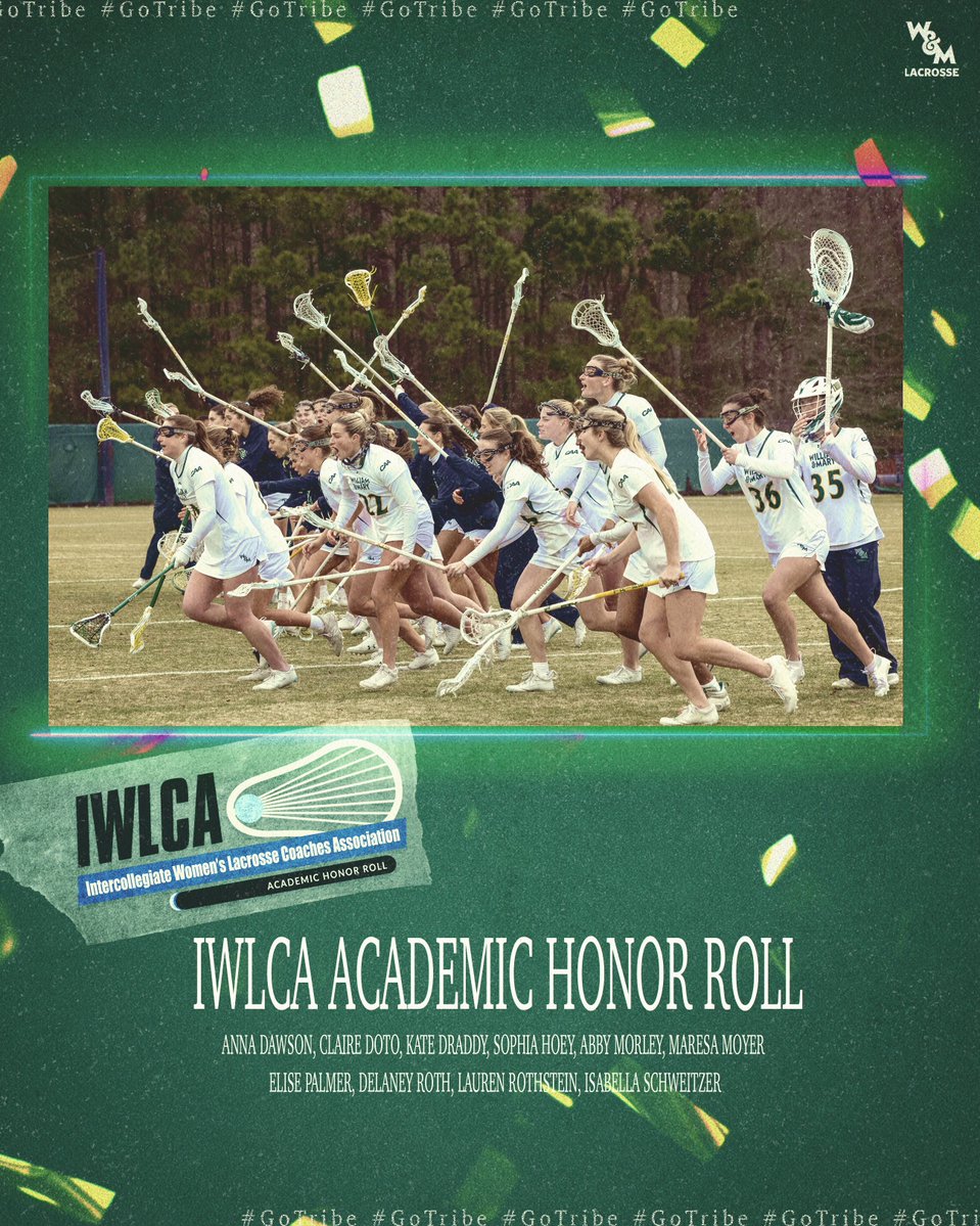 WMTribeLax's tweet image. 10 W&amp;amp;M Lax Standouts Earn IWLCA Academic Honor Roll Recognition

🔗 go.wm.edu/4ywylm

#GoTribe