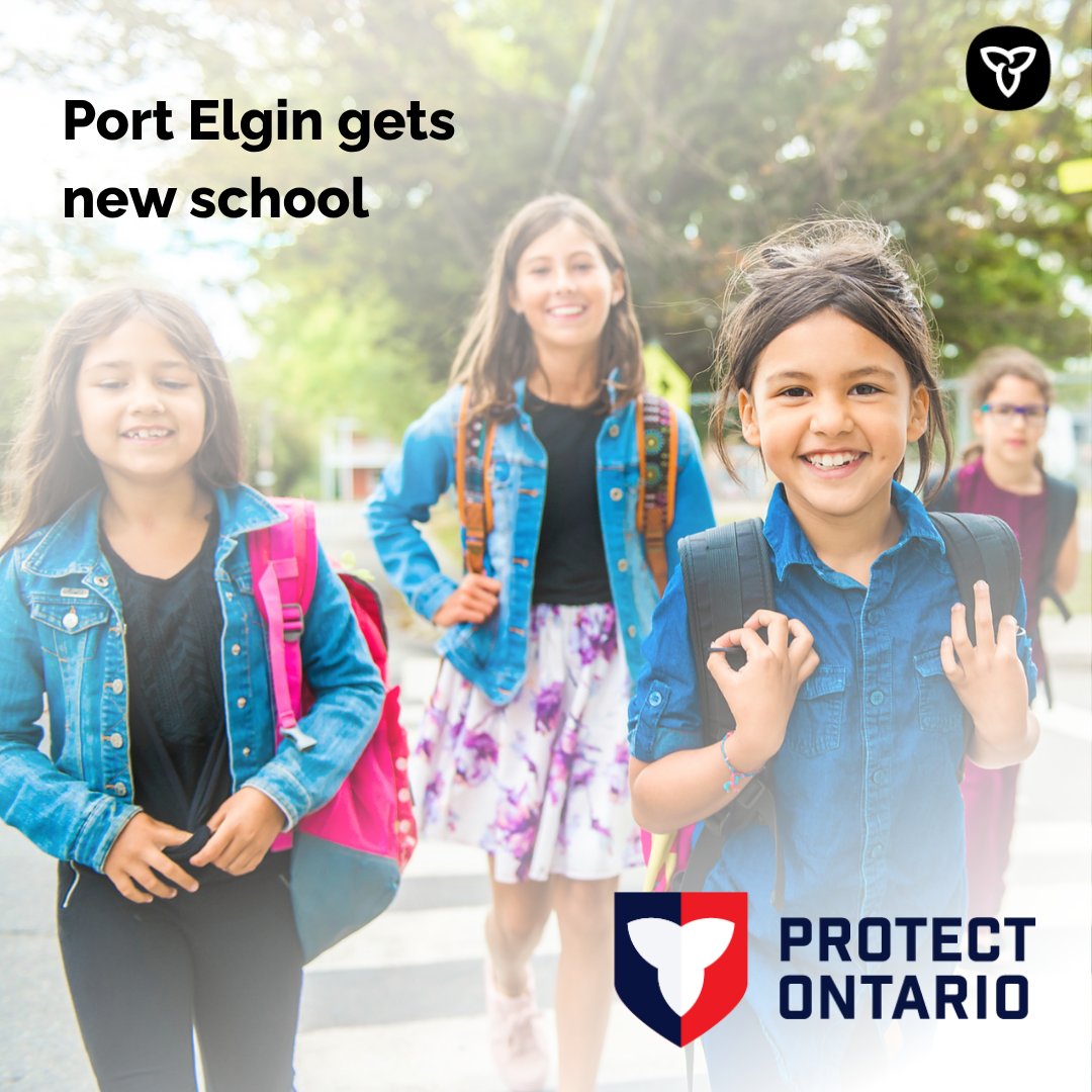 ON Infrastructure (@oninfra) on Twitter photo A new elementary school is coming to Port Elgin!
<a href="/ONgov/">Ontario Government</a> is investing $17.9M to build a school with space for 409 students.
Learn more by visiting: news.ontario.ca/en/backgrounde…
#education #infrastructure A new elementary school is coming to Port Elgin!
<a href="/ONgov/">Ontario Government</a> is investing $17.9M to build a school with space for 409 students.
Learn more by visiting: news.ontario.ca/en/backgrounde…
#education #infrastructure