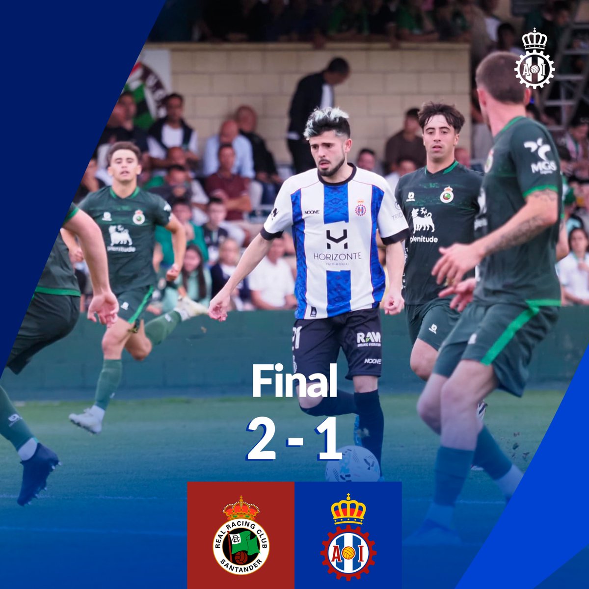 RealAvilesInd's tweet image. 🔚 ¡𝐅𝐈𝐍𝐀𝐋 del partido! 🤝
🟩⬜ RAC 2-1 RAI 🟦⬜
⚽ Javi Cueto (29')
#PretemporadaRAI 🔵⚪🔴