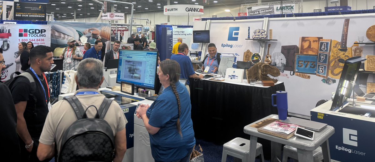 We are firing the lasers at the <a href="/AWFSFair/">AWFSFair</a> in Las Vegas! We've been having a great time talking with all the woodworkers and makers. If you're ready to level up your woodworking capabilities, stop and see us at booth 2831 in the West Hall!