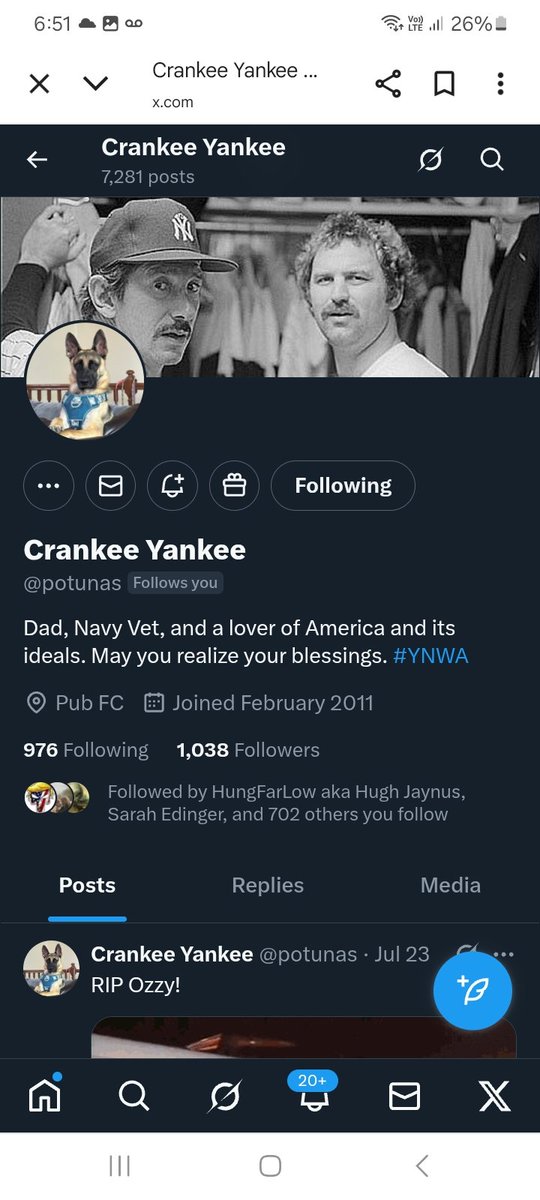 Let's get this Navy Vet some new friends please give <a href="/potunas/">Crankee Yankee</a> a follow, repost 💪🫶👊💥💯🫡sunday