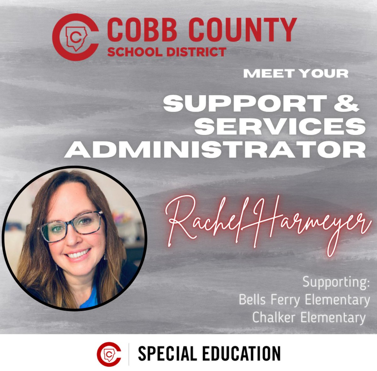 CCSD Special Education (@ccsdspecialed) on Twitter photo Help us welcome Rachel Harmeyer to the team! 🎉 She’s joining as the new SSA supporting Bells Ferry Elementary and Chalker Elementary. We’re so excited to have her on board! <a href="/bellsferryelem/">Bells Ferry</a> Help us welcome Rachel Harmeyer to the team! 🎉 She’s joining as the new SSA supporting Bells Ferry Elementary and Chalker Elementary. We’re so excited to have her on board! <a href="/bellsferryelem/">Bells Ferry</a>