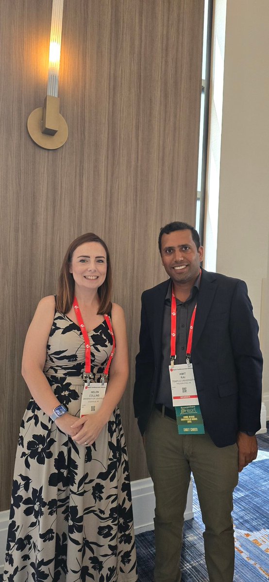 amit_k_rai17's tweet image. Grateful for the opportunity to meet Dr. Hellen Collins (@DrHelenECollin1 )at #BCVS25! Her work on female cardiac resilience and pregnancy induced remodeling is not only groundbreaking but deeply inspiring for early career scientists like me. #MentorshipMoments @BCVSearlyCareer