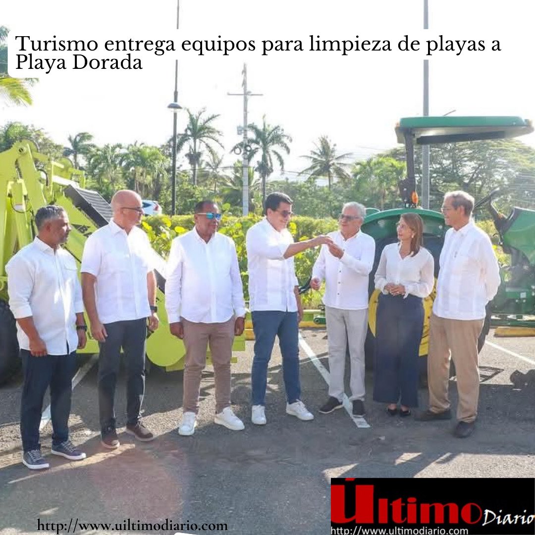 El ministro de Turismo, David Collado, hizo entrega formal de un tractor, un camión y una máquina limpiadora de arena a la Asociación de Hoteles, Condominios y Establecimientos Comerciales de Playa Dorada.

ultimodiario.com/verNoticias.as…