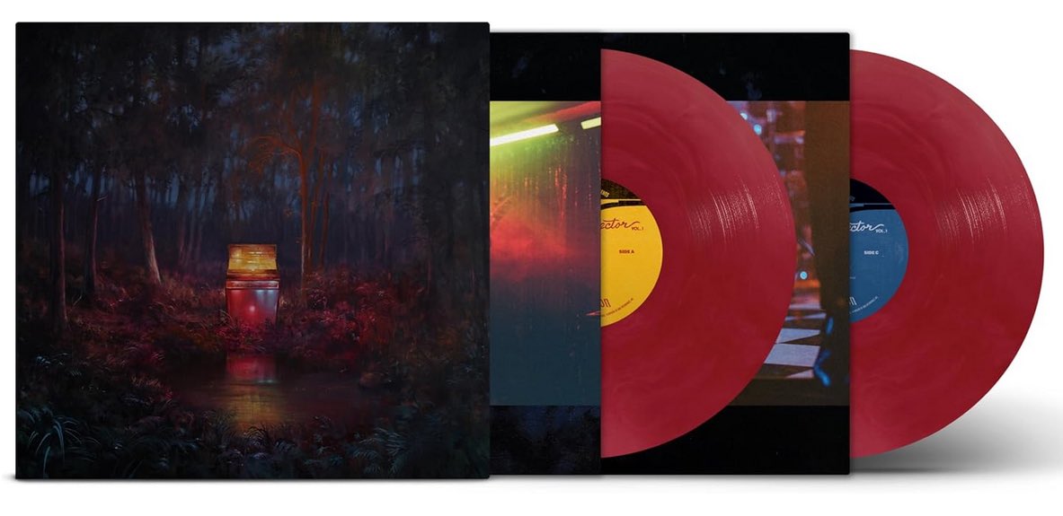 mindbombrecords's tweet image. Now In Stock: Lord Huron-The Cosmic Selector Vol. 1 On Limited Edition Red Swirl Vinyl.
“What if you could choose your fate like choosing a song on a jukebox? What if your finger slipped and you got the B-side instead? What if you misunderstood the meaning of the dang song?