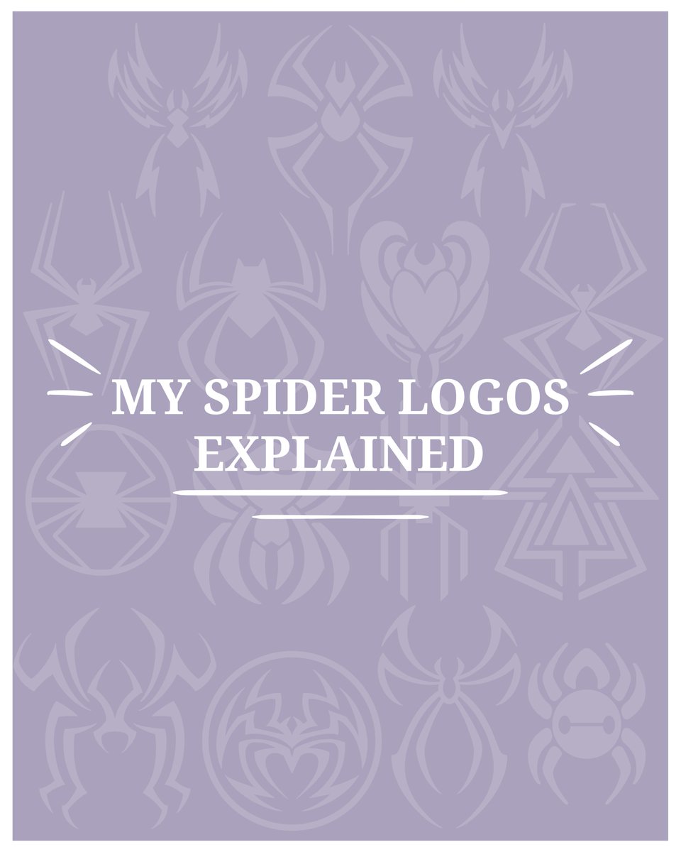 SpydaSpud's tweet image. These are my spidersonas and spiderOCs (so far).
Because I'm not sure which spiders haven't been introduced on here, I figured I'd just drop their logos and names in this thread. I'll post them as the time goes.
#spidersona